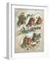 Russians Routing Bulgarians in a Cavalry Skirmish-null-Framed Giclee Print