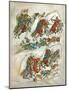 Russians Routing Bulgarians in a Cavalry Skirmish-null-Mounted Giclee Print