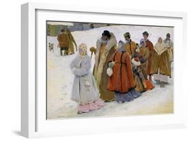 Russische Familie Beim Kirchgang-Severin Roesen-Framed Giclee Print