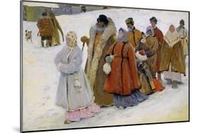 Russische Familie Beim Kirchgang-Severin Roesen-Mounted Giclee Print