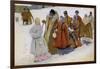 Russische Familie Beim Kirchgang-Severin Roesen-Framed Giclee Print