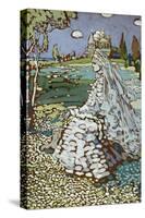 Russische Schoene in Landschaft, Um 1904-Wassily Kandinsky-Stretched Canvas