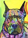 Stare Down, Dogs, Pets, Eyes, Look, Challenge, Animals, Colorful, Stencils, Pop Art, Yellow-Russo Dean-Giclee Print