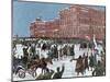 Russo-Japanese War (1904-1905). Patriotic Demonstration in St. Petersburg-null-Mounted Giclee Print