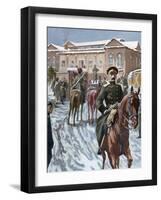 Russo-Japanese War (1904-1905). Russian Headquarters at Port Arthur-null-Framed Giclee Print