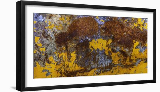 Rust Abstract-Art Wolfe-Framed Photographic Print