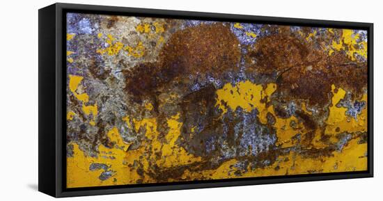 Rust Abstract-Art Wolfe-Framed Stretched Canvas