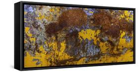 Rust Abstract-Art Wolfe-Framed Stretched Canvas