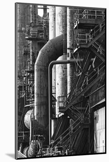 Rust Belt Steel Stacks-George Oze-Mounted Photographic Print