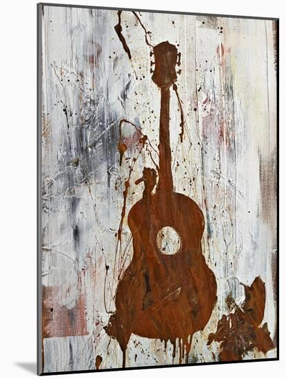 Rust Guitar-Kent Youngstrom-Mounted Art Print