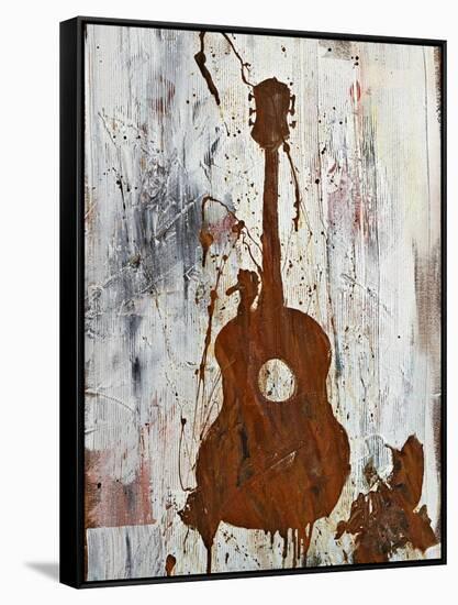 Rust Guitar-Kent Youngstrom-Framed Stretched Canvas