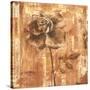 Rust Rose I-Carol Black-Stretched Canvas