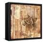 Rust Rose II-Carol Black-Framed Stretched Canvas