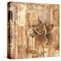 Rust Rose II-Carol Black-Stretched Canvas