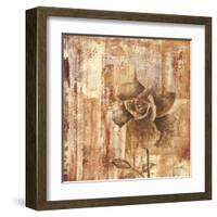 Rust Rose II-Carol Black-Framed Art Print