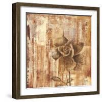 Rust Rose II-Carol Black-Framed Art Print