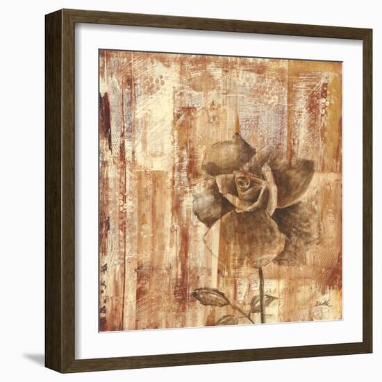 Rust Rose II-Carol Black-Framed Art Print