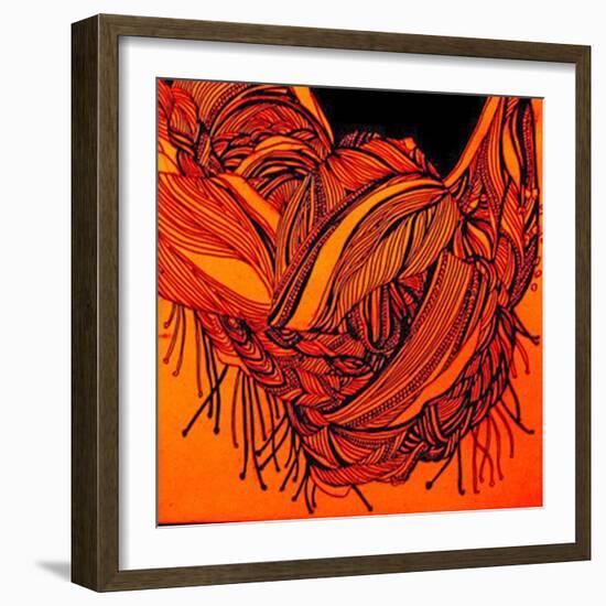 Rust Scarf-Linda Arthurs-Framed Giclee Print