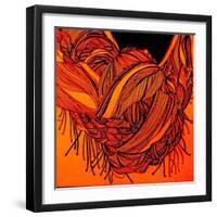 Rust Scarf-Linda Arthurs-Framed Giclee Print