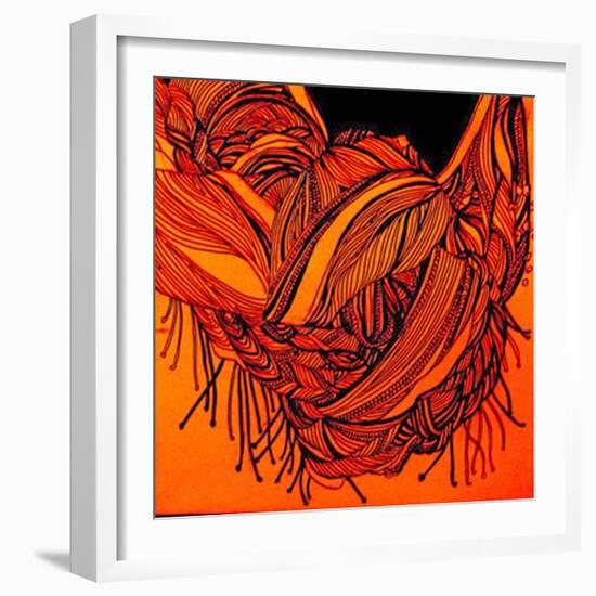 Rust Scarf-Linda Arthurs-Framed Giclee Print