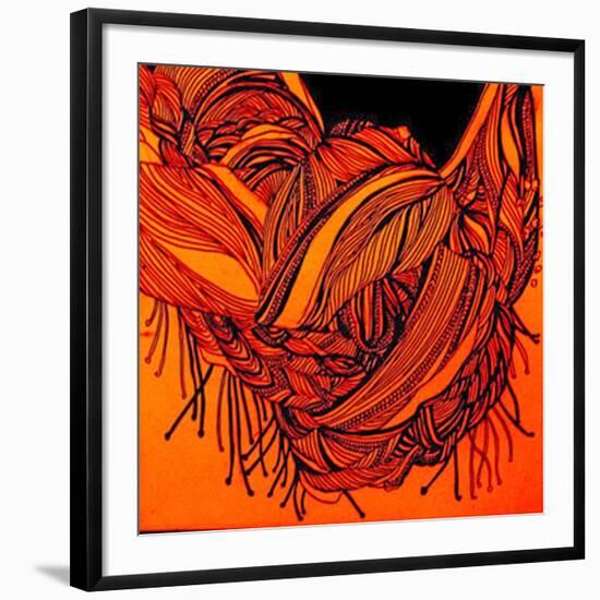 Rust Scarf-Linda Arthurs-Framed Giclee Print