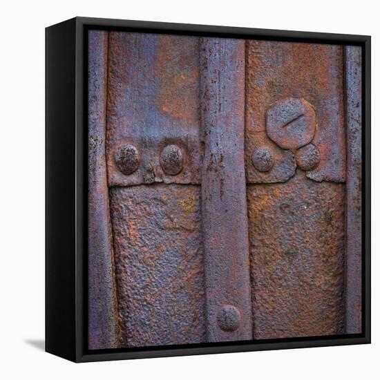 Rusted in Time II-Kathy Mahan-Framed Stretched Canvas