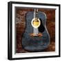 Rustic Acoustic Guitar-Jace Grey-Framed Art Print