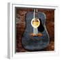 Rustic Acoustic Guitar-Jace Grey-Framed Art Print