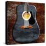 Rustic Acoustic Guitar-Jace Grey-Stretched Canvas