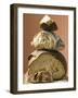 Rustic Bread, Two Loaves with Pieces Cut Off in a Pile-null-Framed Photographic Print