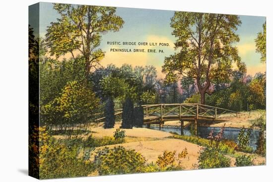 Rustic Bridge, Erie, Pennsylvania-null-Stretched Canvas