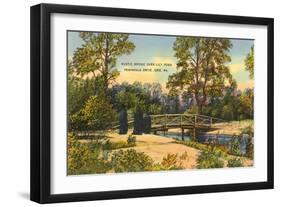 Rustic Bridge, Erie, Pennsylvania-null-Framed Art Print