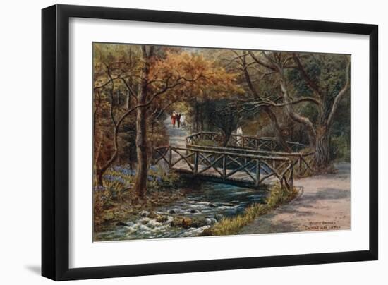 Rustic Bridges, Groudle Glen, I of Man-Alfred Robert Quinton-Framed Giclee Print