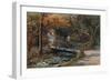 Rustic Bridges, Groudle Glen, I of Man-Alfred Robert Quinton-Framed Giclee Print
