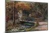 Rustic Bridges, Groudle Glen, I of Man-Alfred Robert Quinton-Mounted Giclee Print