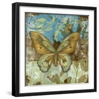 Rustic Butterfly I-Jennifer Goldberger-Framed Art Print