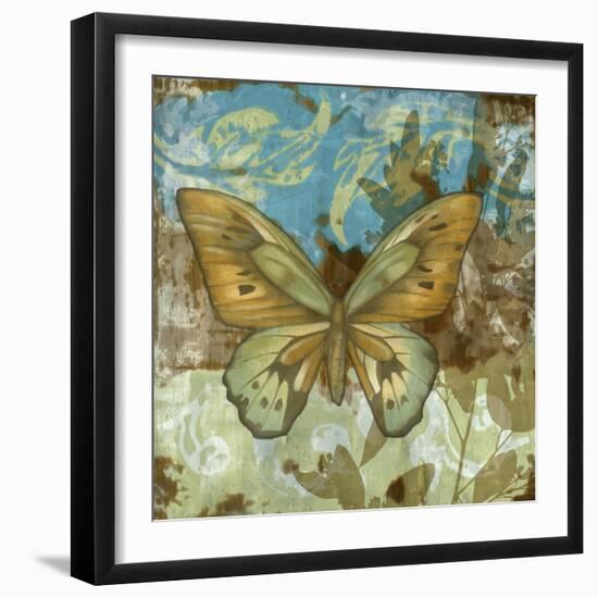 Rustic Butterfly I-Jennifer Goldberger-Framed Art Print