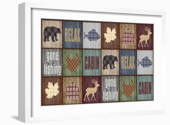 Rustic Cabin Quilt-Jean Plout-Framed Giclee Print