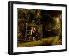 Rustic Civility Or, 'Coming Events Cast their Shadows before Them', C.1832-William Collins-Framed Giclee Print