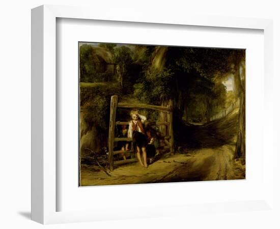 Rustic Civility Or, 'Coming Events Cast their Shadows before Them', C.1832-William Collins-Framed Giclee Print