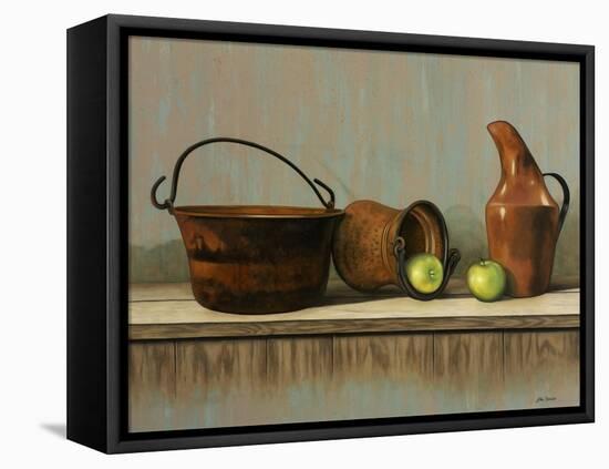 Rustic Cooking Pots-John Zaccheo-Framed Stretched Canvas