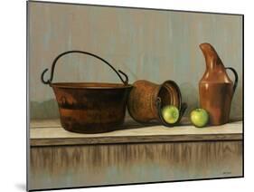 Rustic Cooking Pots-John Zaccheo-Mounted Giclee Print