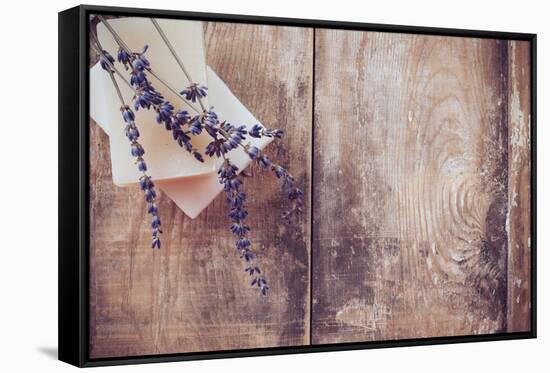 Rustic Country Background-manera-Framed Stretched Canvas