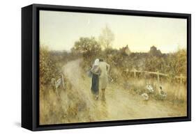 Rustic Courtship-Thomas J. Lloyd-Framed Stretched Canvas