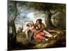 Rustic Courtship-Jan Havicksz. Steen-Mounted Giclee Print