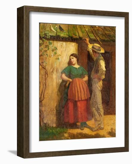 Rustic Courtship-Eastman Johnson-Framed Giclee Print