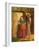 Rustic Courtship-Eastman Johnson-Framed Giclee Print