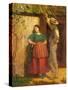 Rustic Courtship-Eastman Johnson-Stretched Canvas