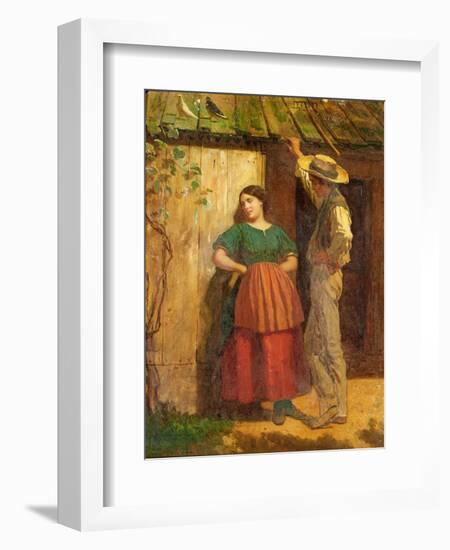 Rustic Courtship-Eastman Johnson-Framed Giclee Print