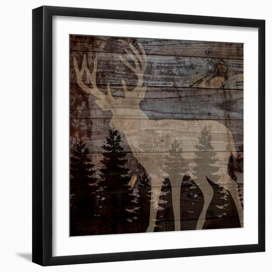 Rustic Deer-Piper Ballantyne-Framed Art Print